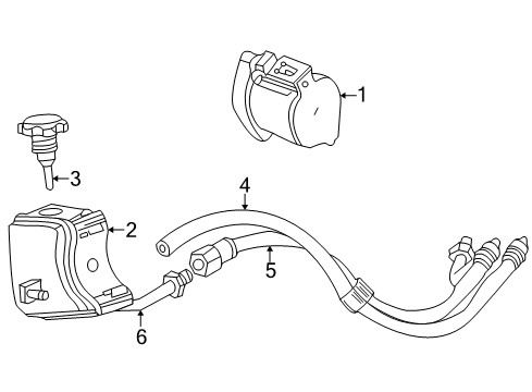 2002 Saturn L200 P/S Pump & Hoses Diagram