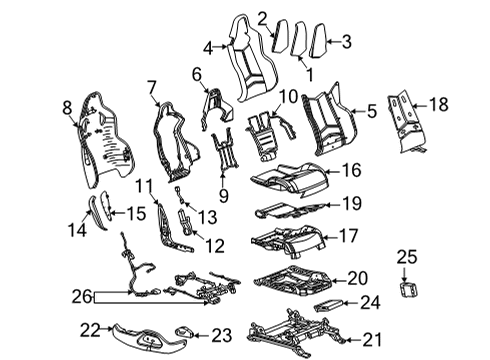 2024 Chevy Corvette Passenger Seat Components Diagram 9 - Thumbnail