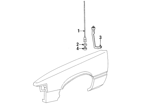 1986 Pontiac Grand Am Top Nut Diagram for 25512547