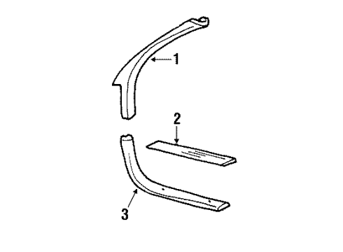 1988 Oldsmobile Cutlass Supreme Sill Plate, Front Passenger Side Diagram for 20471020