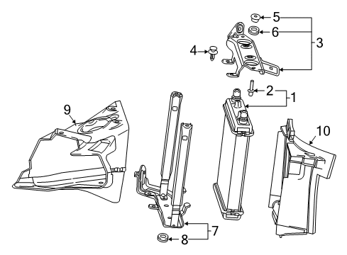 2017 Chevy Camaro Radiator & Components Diagram 3 - Thumbnail