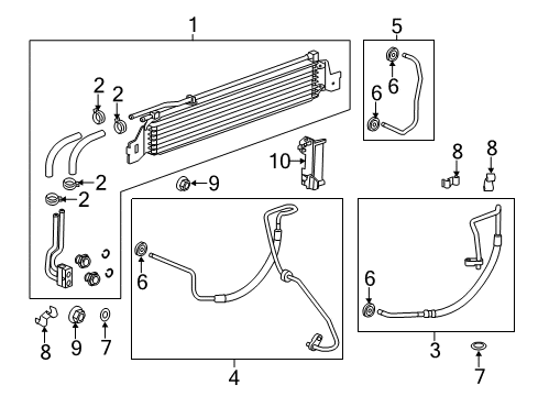 2015 Buick Verano Cooler Line Clip Diagram for 13324828