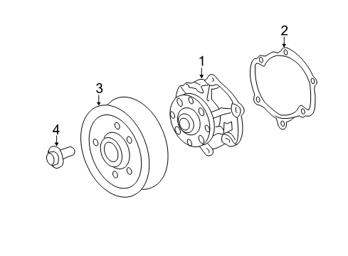 2012 Cadillac CTS Water Pump Diagram 3 - Thumbnail