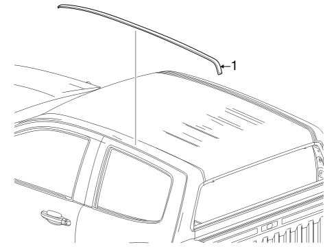 2024 Chevy Colorado Exterior Trim - Cab Diagram