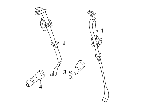 2014 Chevy Captiva Sport Rear Seat Belts Diagram