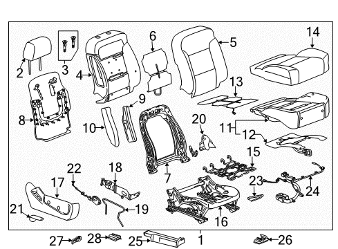 2019 Chevy Silverado 2500 HD Heated Seats Diagram 9 - Thumbnail