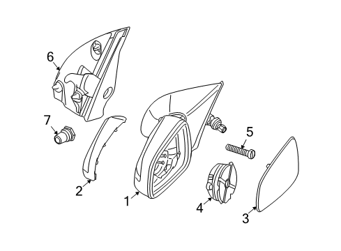 2008 Saturn Astra Mirrors Diagram