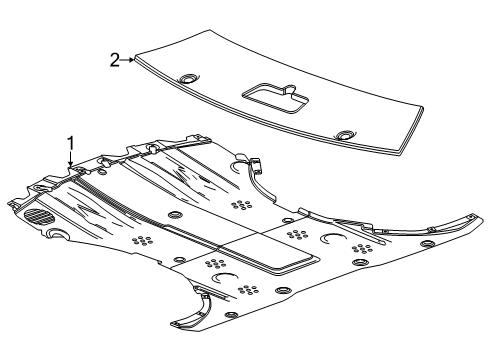 2025 Chevy Blazer EV Under Cover & Splash Shields Diagram 2 - Thumbnail