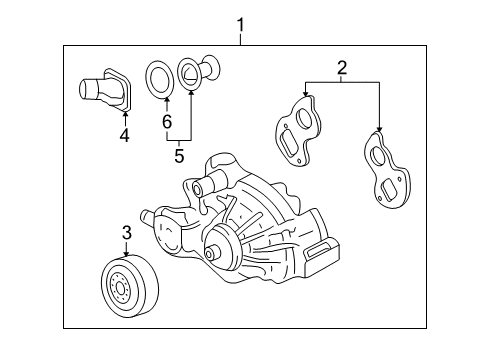 2009 Hummer H3T Water Pump Diagram