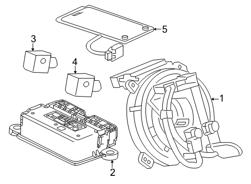 2024 Chevy Equinox EV Air Bag Components Diagram