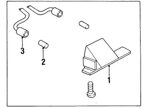 1995 Oldsmobile Aurora License Lamps Diagram