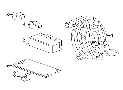 2023 Cadillac XT5 Diagnostic Unit Diagram for 13555855