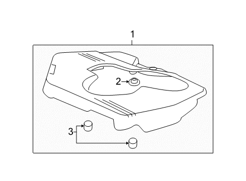 2007 Chevy Malibu Engine Cover Diagram for 12599419