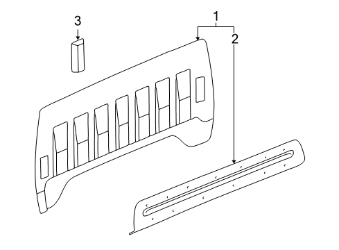 2009 Chevy Silverado 1500 Back Panel Diagram 3 - Thumbnail