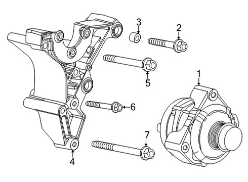 2025 GMC Sierra 2500 HD Alternator Diagram 4 - Thumbnail