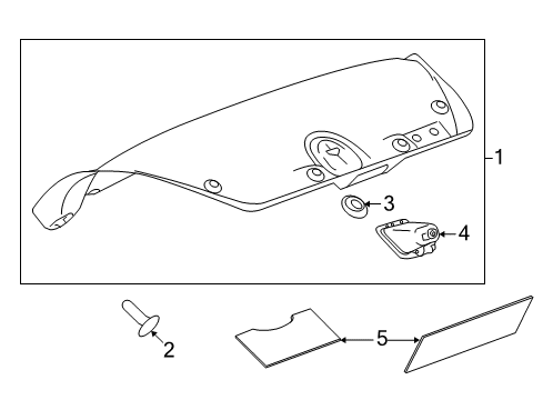 2017 Buick Regal Interior Trim - Trunk Diagram