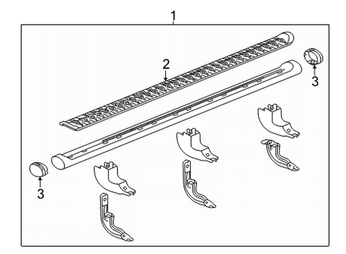 2024 Chevy Suburban Running Board Diagram