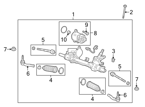 2023 Chevy Equinox Steering Gear & Linkage Diagram