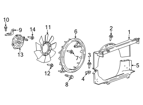 2019 Chevy Express 3500 Bolt, Turbocharger / Supercharger Air / Vacuum / Cooling Diagram for 11588713