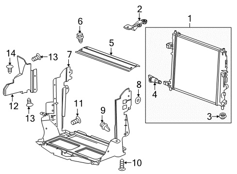 2017 Chevy Camaro Radiator & Components Diagram 4 - Thumbnail