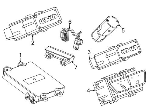 2024 Chevy Equinox EV Electrical Components - Console Diagram