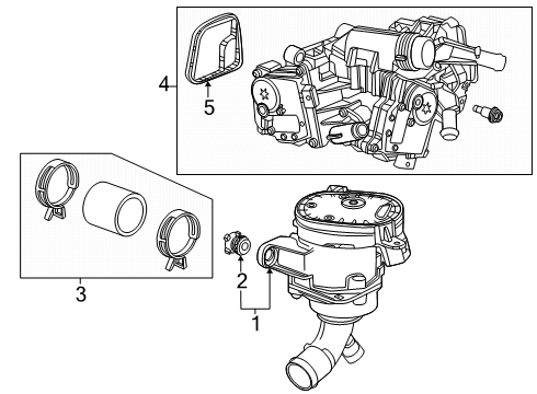2025 GMC Acadia Water Pump Diagram