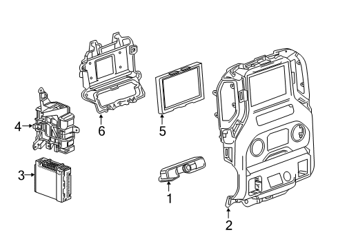 2025 GMC Sierra 1500 Sound System Diagram