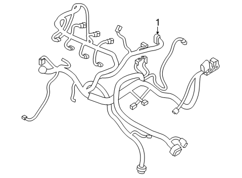 2018 Chevy City Express Engine Harness Diagram for 19318110