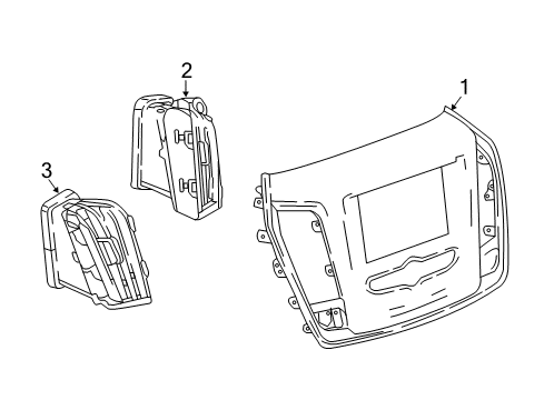 2024 Chevy Traverse Limited Instrument Panel Components Diagram