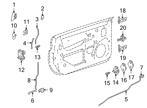 2004 Chevy SSR Lock & Hardware Diagram