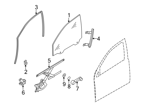 2011 Chevy Aveo5 Front Door Diagram