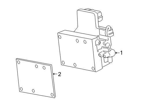 2006 Hummer H3 Control Module Diagram for 25939761