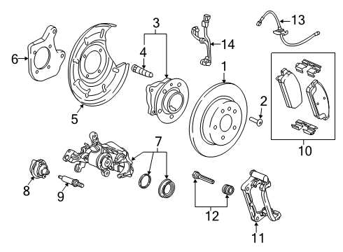 2016 Buick Cascada Mount Bracket Diagram for 20934762