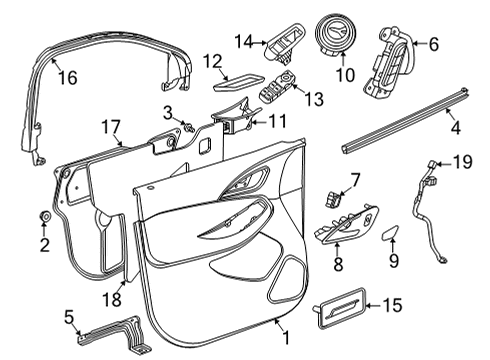 2022 Buick Encore GX Emblem Diagram for 42705905