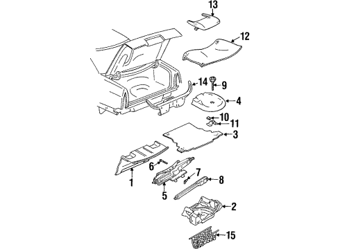 1997 Cadillac Eldorado Air Cleaner Nut Diagram for 10165652