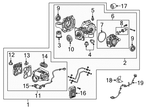 2011 Buick LaCrosse Axle Seal, Rear Diagram for 20986535