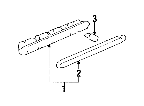 2000 Oldsmobile Intrigue High Mount Lamps Diagram