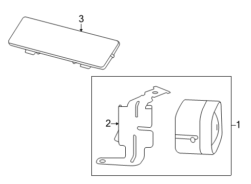 2012 Cadillac CTS Anti-Theft Components Diagram