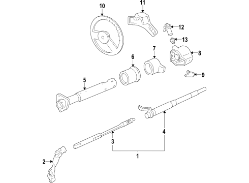1996 Chevy Express 3500 Steering Column Diagram