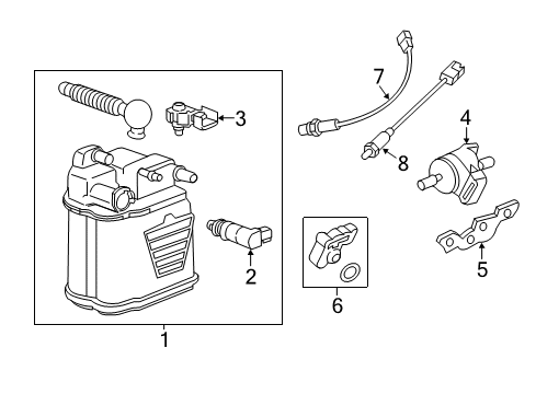 2017 Chevy Sonic Vapor Canister Diagram 2 - Thumbnail
