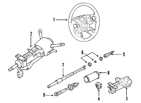 2006 Chevy Corvette Cover Extension Diagram for 26089793