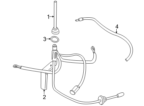 2003 Chevy Corvette Antenna & Radio Diagram 3 - Thumbnail