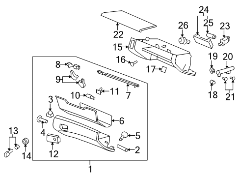 2009 Pontiac G8 Lock Cylinder Diagram for 92181589