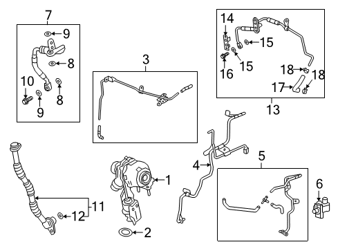 2018 GMC Terrain Turbocharger & Components Diagram 2 - Thumbnail