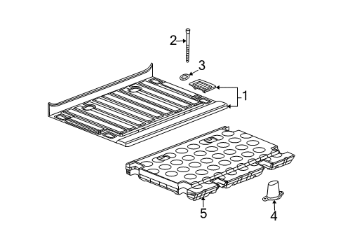 2008 Hummer H2 Interior Trim - Rear Body Diagram