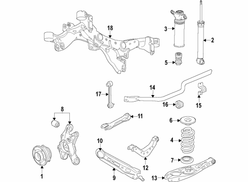 2020 Buick Envision Lower Control Arm - Rear Diagram