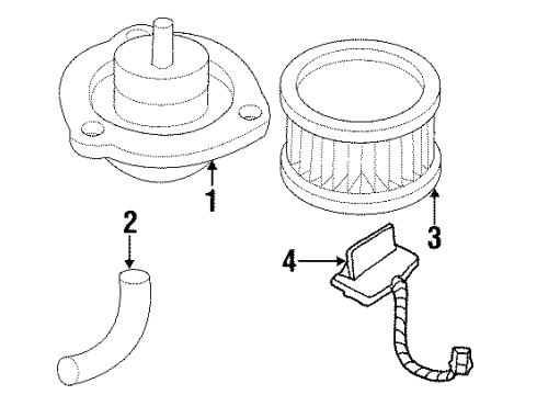 1999 Oldsmobile Intrigue Blower Motor & Fan Diagram