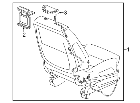 2018 Chevy Traverse Mount Bracket Diagram for 23303427