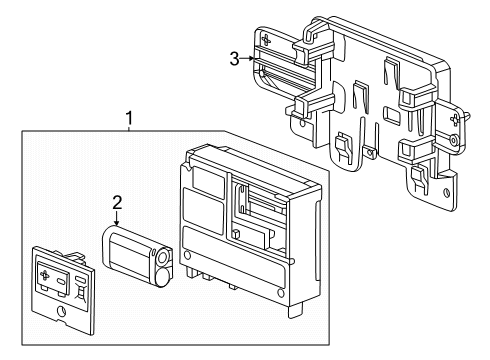 2025 Chevy Corvette Communication System Components Diagram