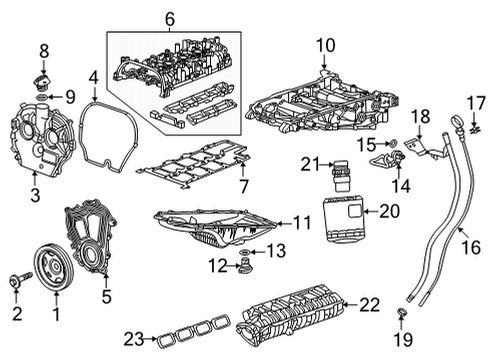 2024 Cadillac CT4 Engine Parts Diagram